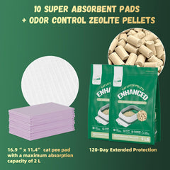 IMMCUTE almohadillas absorbentes premium para orina, incluyen 10 unidades para mayor comodidad.