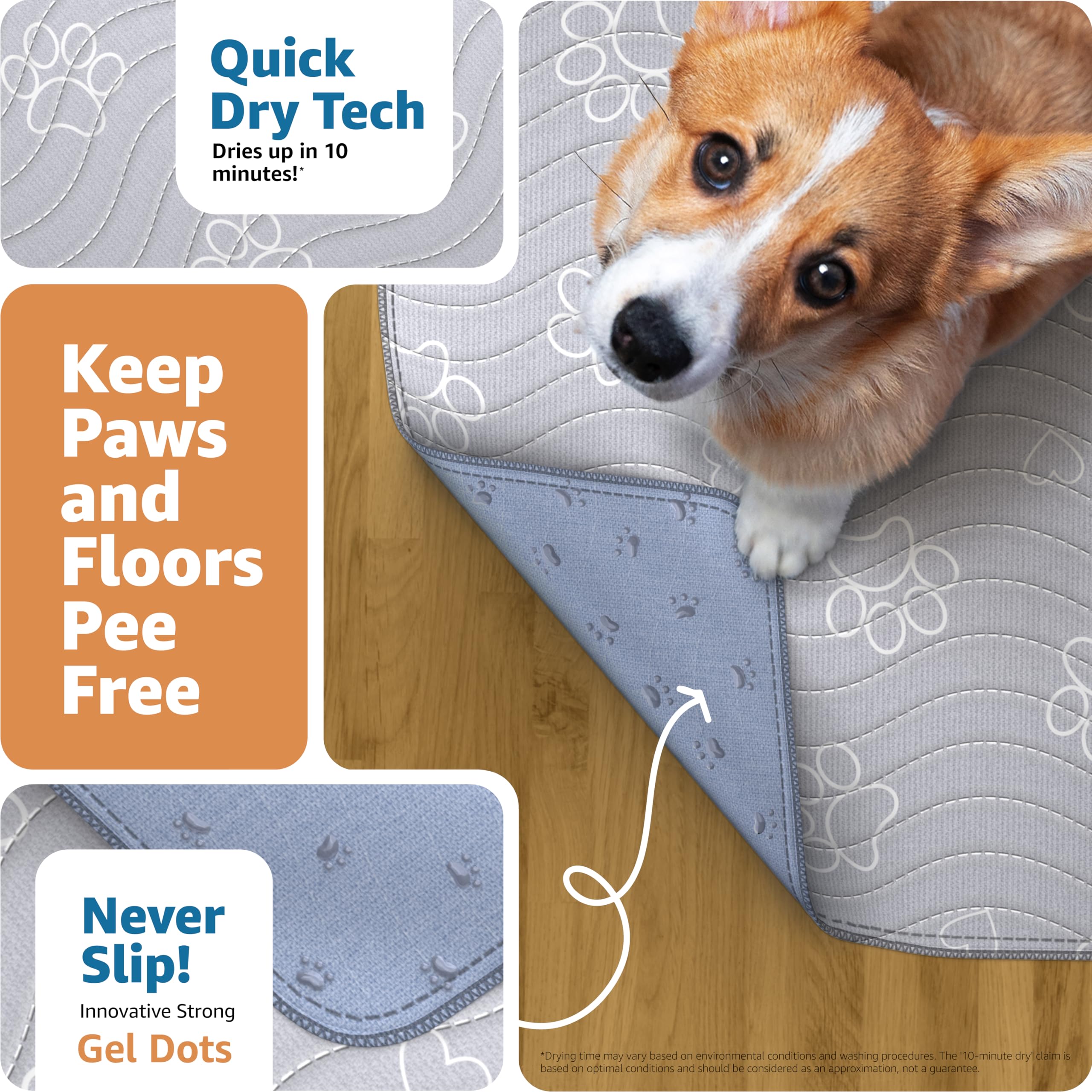IMPROVIA almohadilla impermeable para partos y cachorros, protección de pisos.