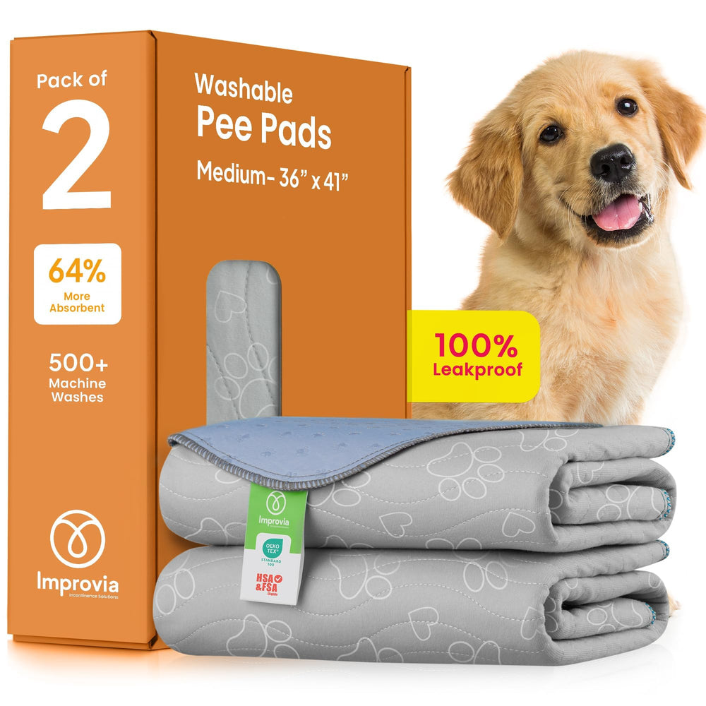 IMPROVIA almohadilla reutilizable para cachorros, ideal para entrenamiento limpio y secado rápido