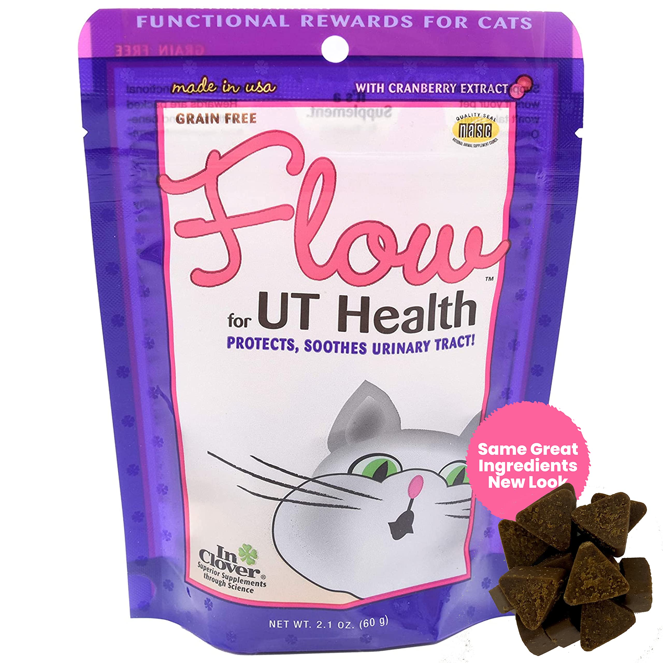 In Clover Flow bocaditos suaves para gatos: apoyo a la salud urinaria.