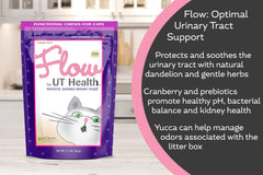 In Clover Flow uso diario para gatos: masticables fáciles para apoyo urinario.