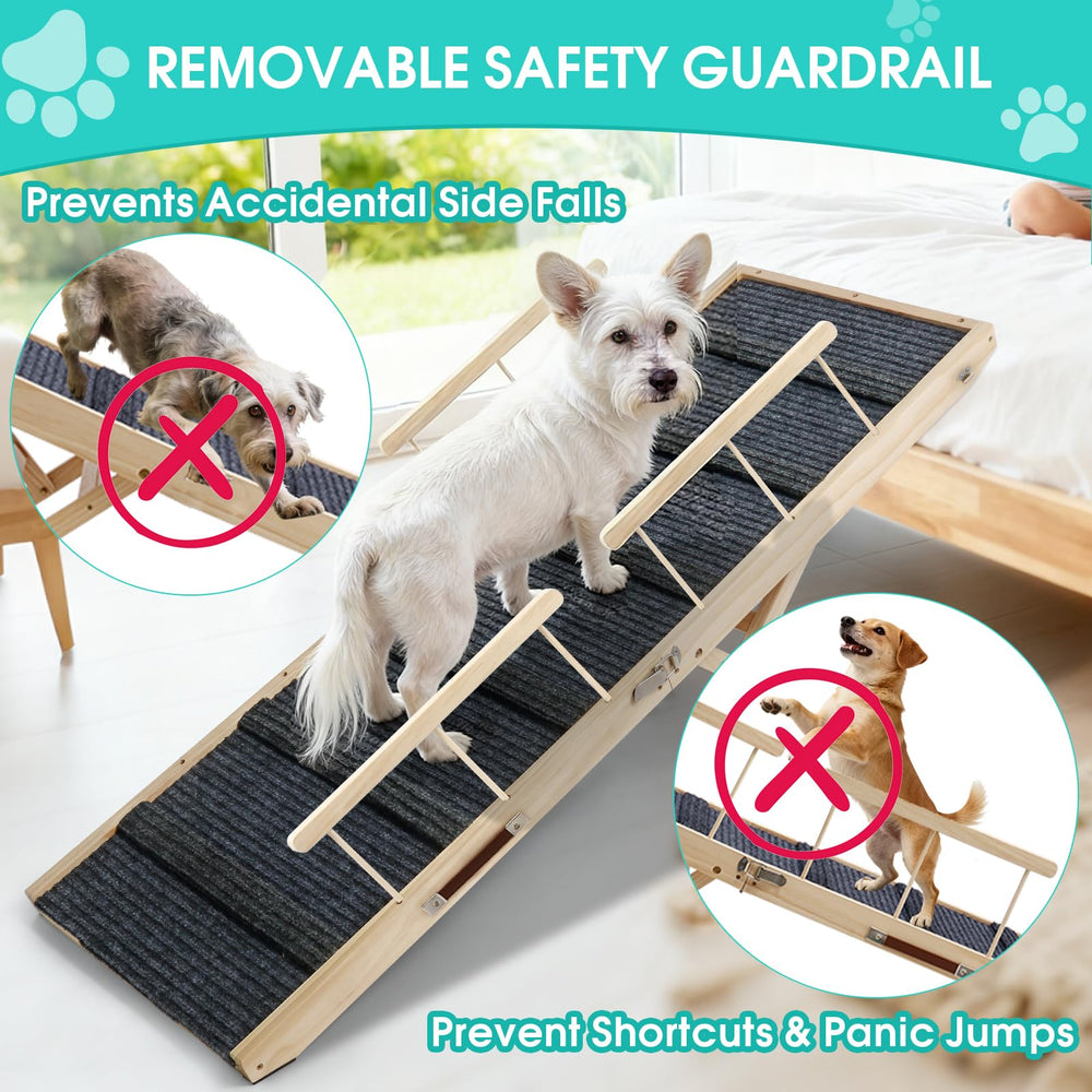 In hand rampa canina con superficie antideslizante para mayor tracción.