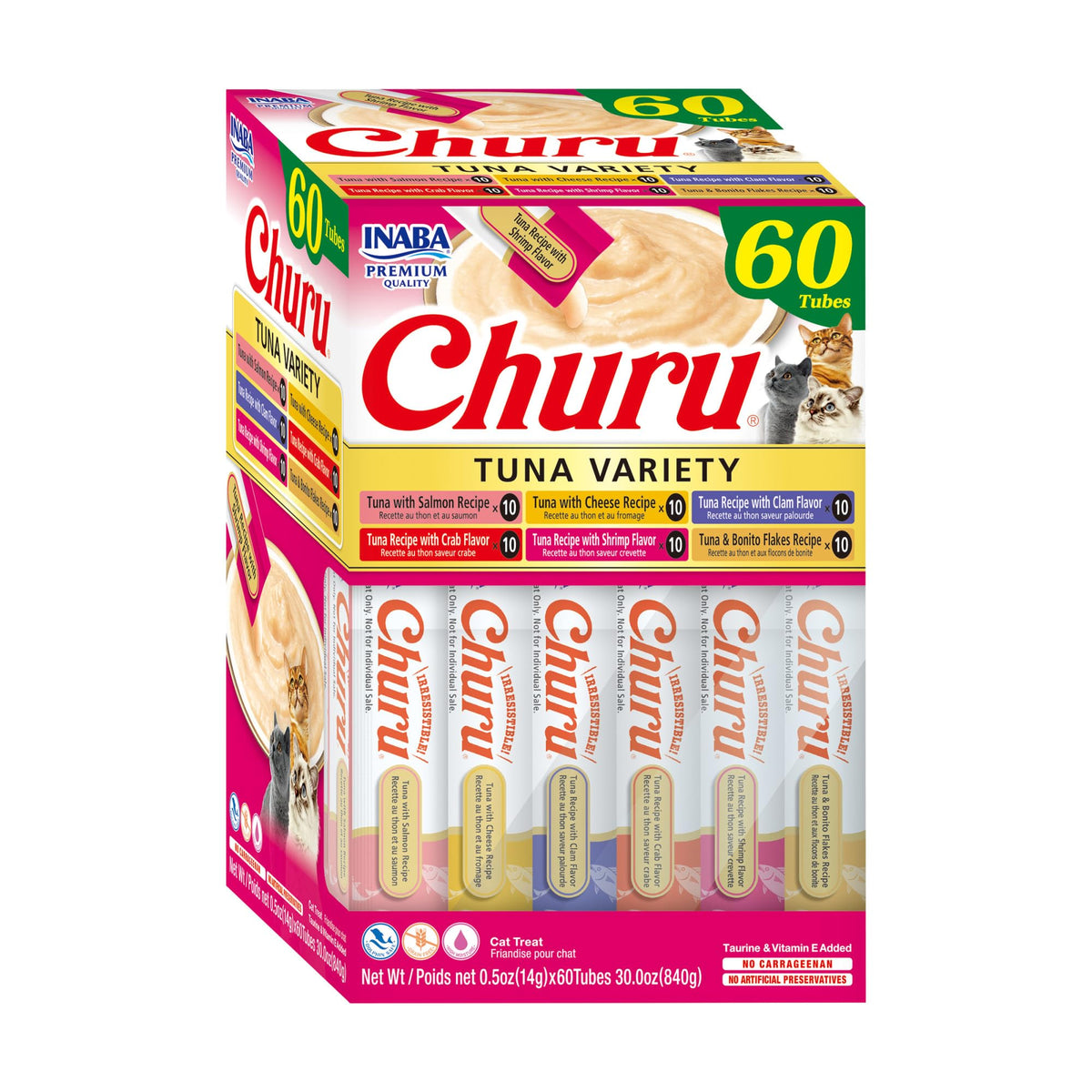 INABA Churu atún-tubo-cremoso, ideal para alimentar a mano y mantener hidratación.