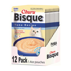 INABA Churu Bisque para gatos, puré cremoso con vitamina E para hidratar.
