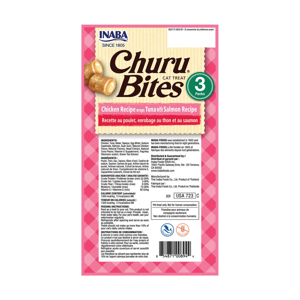 INABA Churu Bites: ideal para ocultar píldoras en un snack cremoso