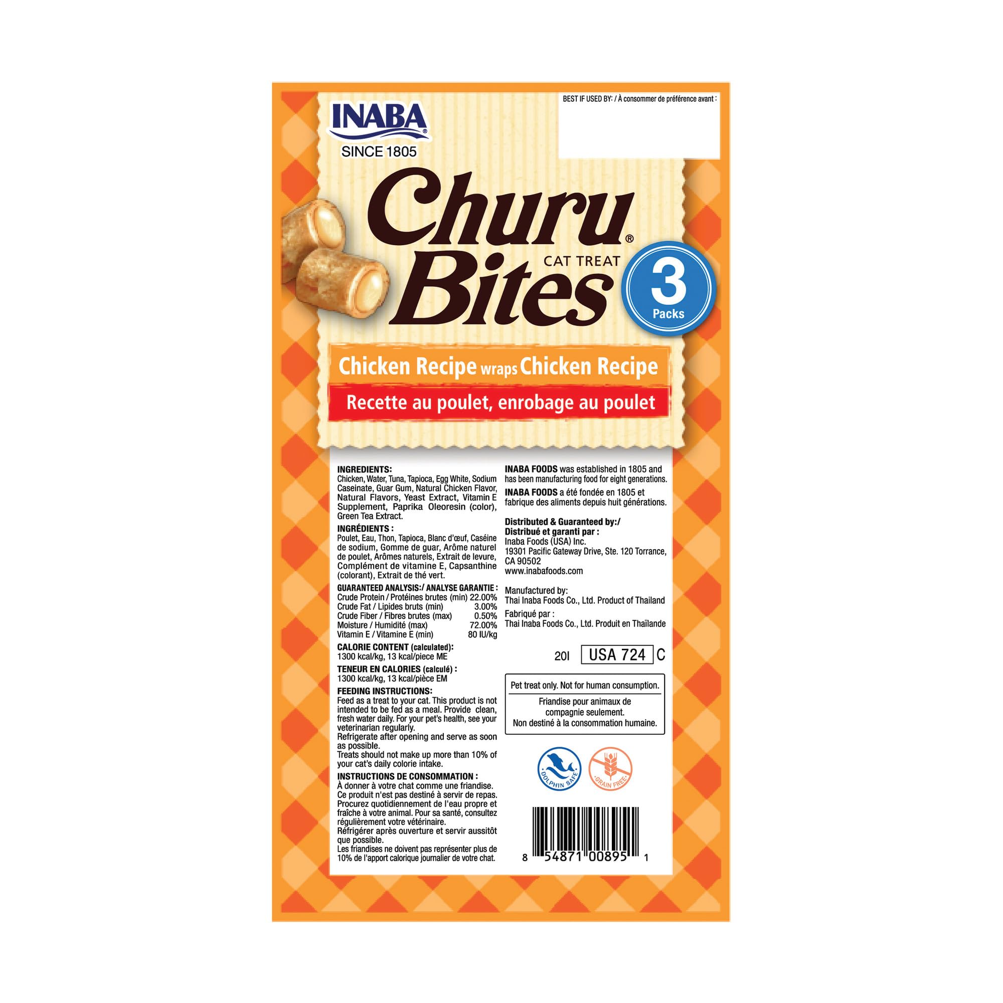 INABA Churu Bites uso-pastilla, facilita esconder pastillas para gatos.