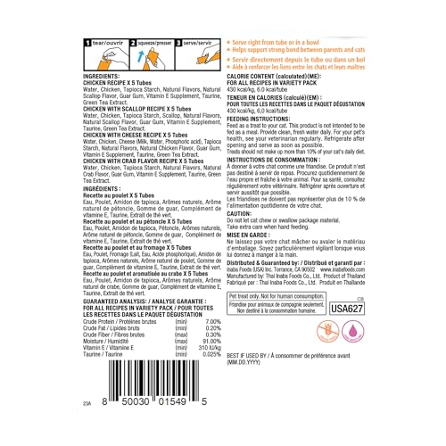 INABA Churu: boîte de 20 tubes, solution pratique pour les foyers.
