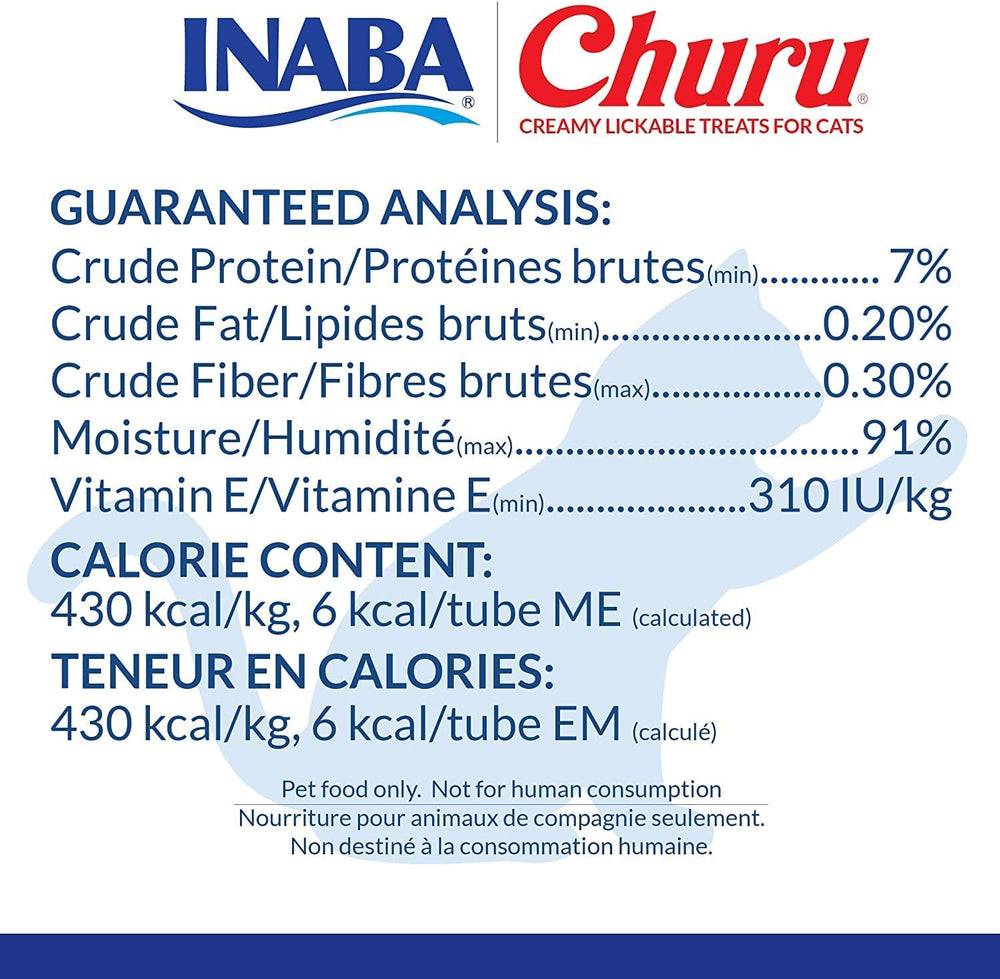 INABA Churu complemento para comida, pollo, variedad para la dieta felina.
