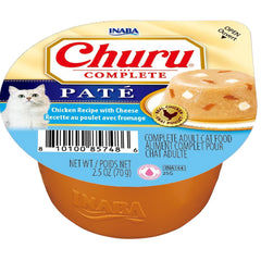 INABA Churu Complete Paté gato-disfrutando, hidratación fácil al comer.