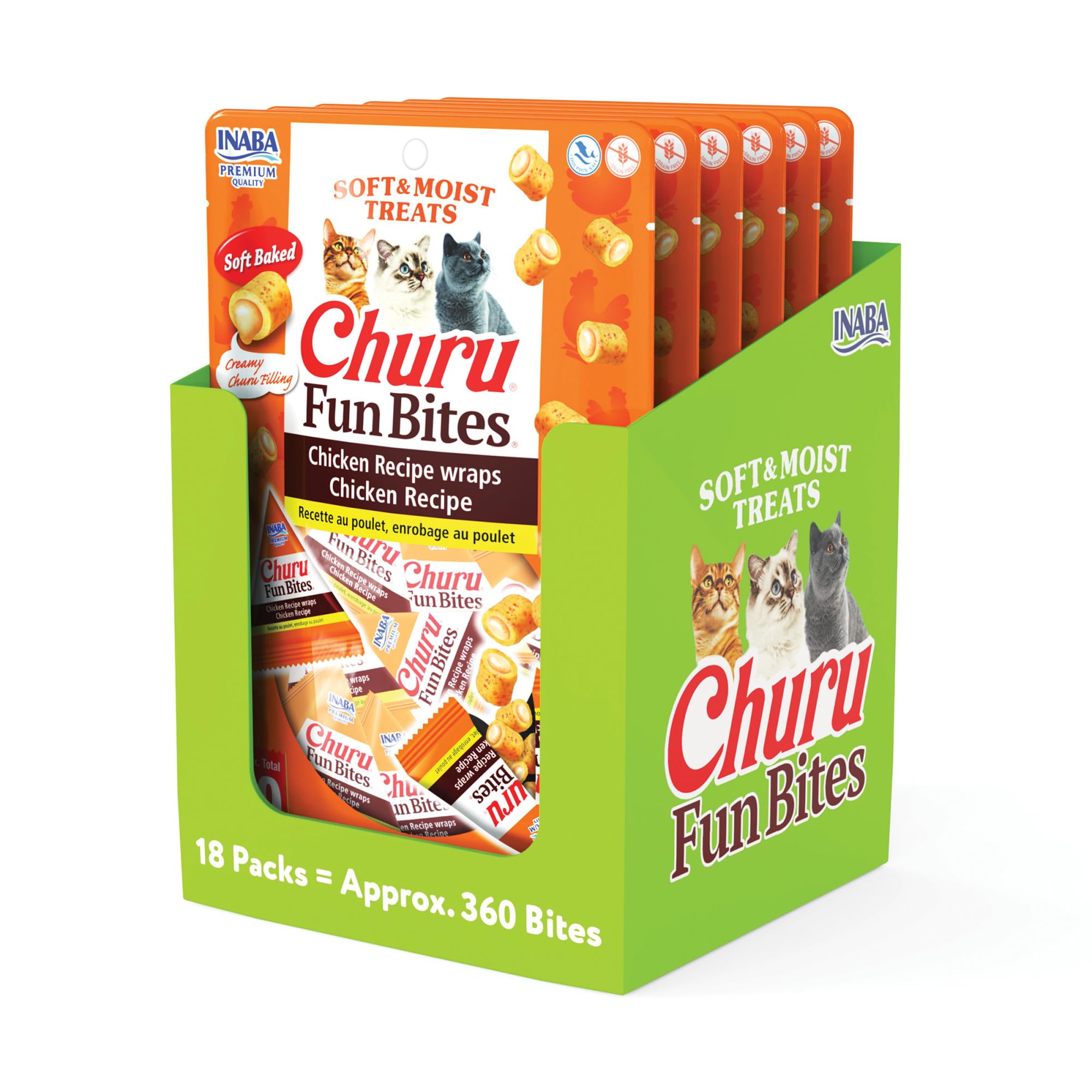 INABA Churu Fun Bites, centro cremoso para premiar con sabor