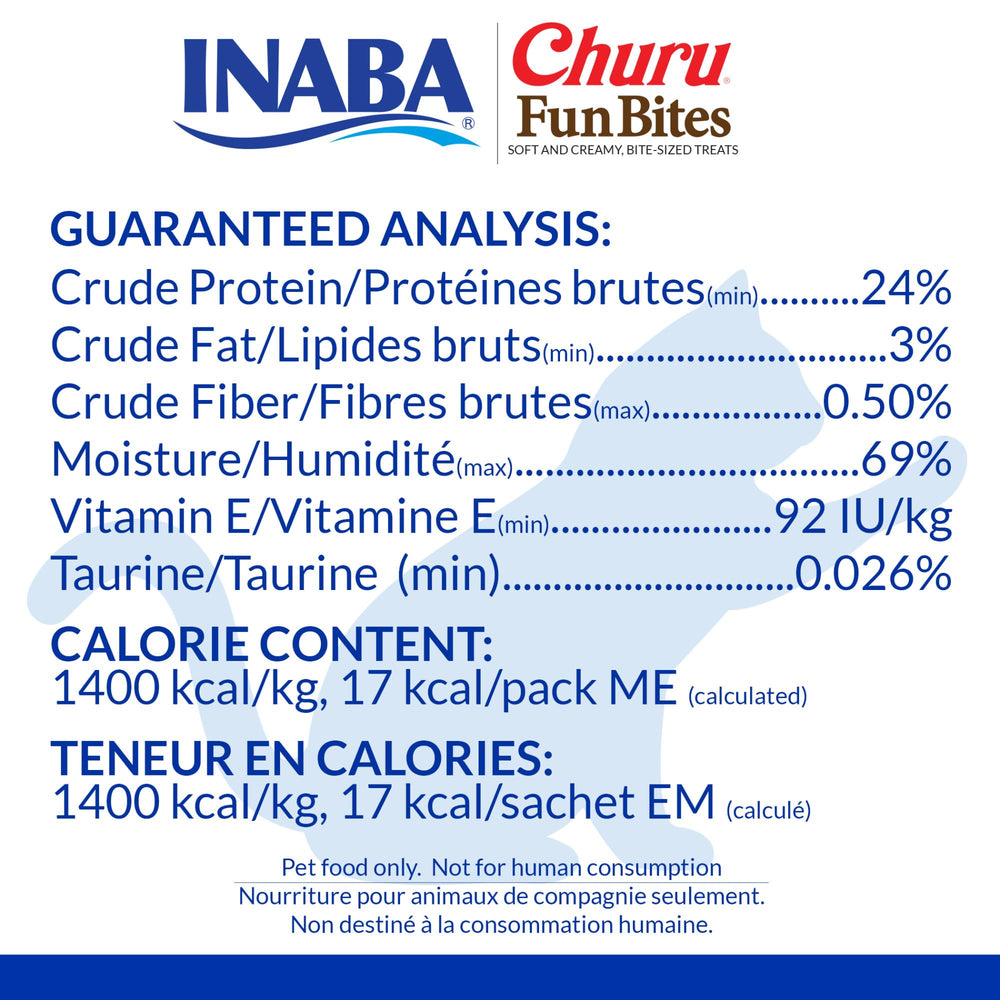 INABA Churu Fun Bites, paquete tetra para porciones frescas