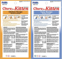 INABA Churu para gatitos puré cremoso de pollo para adornos sabrosos