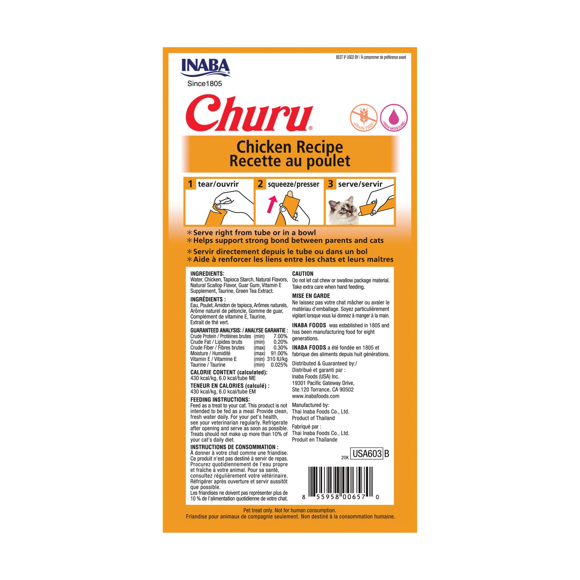 INABA Churu: hidratación adicional sin calorías extras