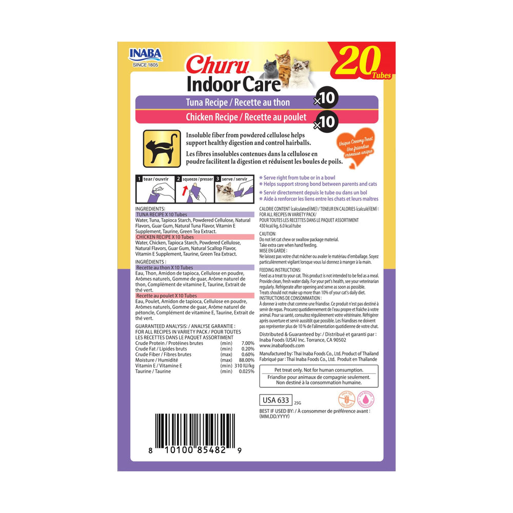 INABA Churu Indoor Care enmascara la medicación con sabor
