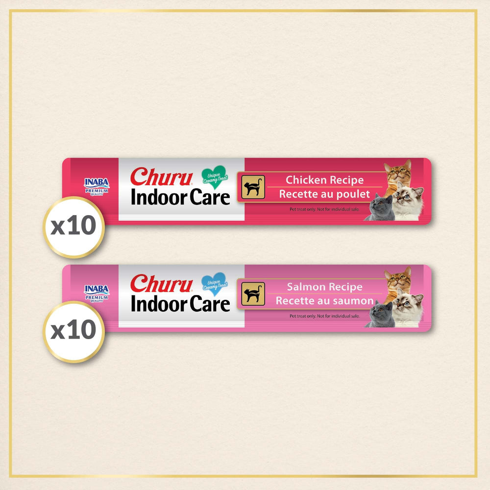 INABA Churu Indoor Care: textura suave sin granos para premios diarios.