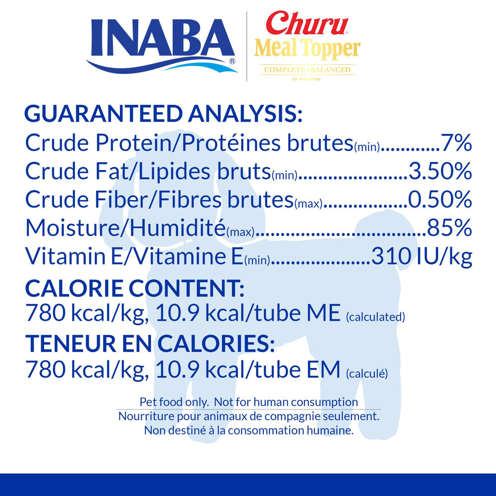 INABA Churu 85% de hidratación en cada tubo para complementar la comida.