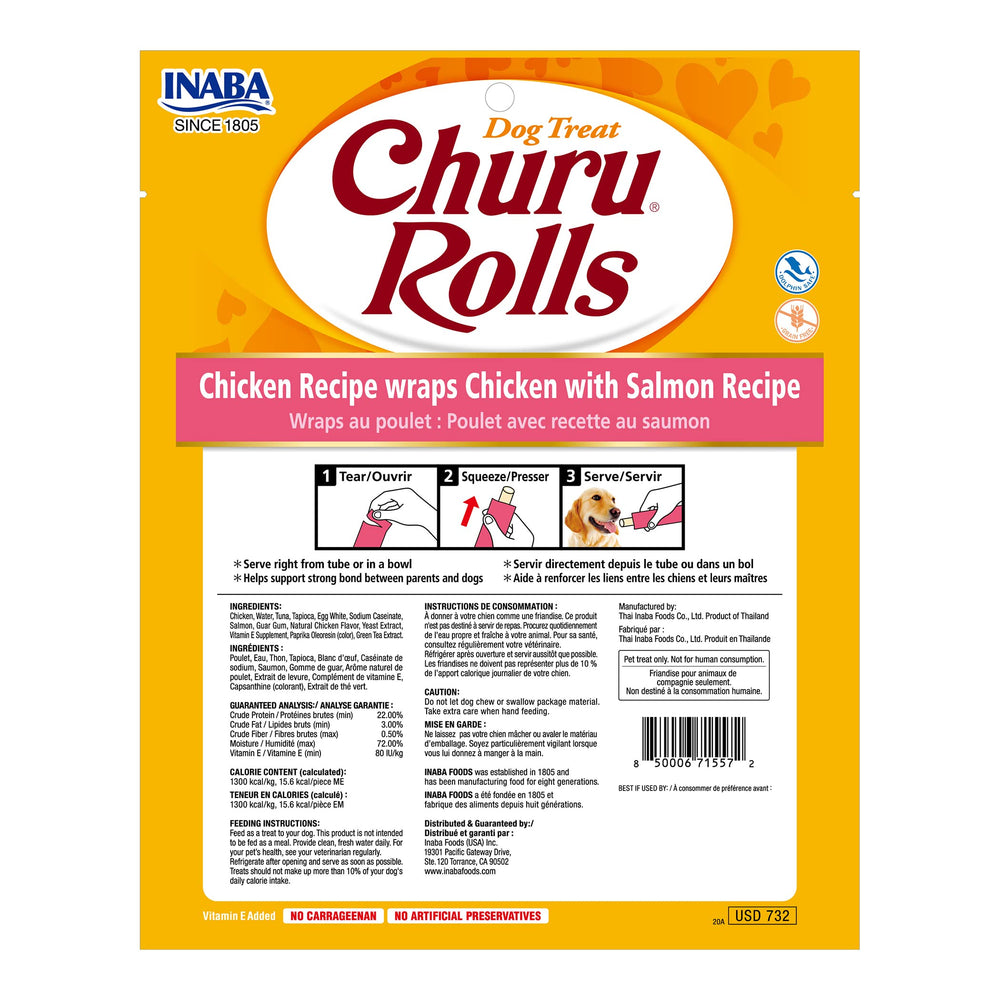 INABA Churu Rollos: centro cremoso para premiar durante el entrenamiento