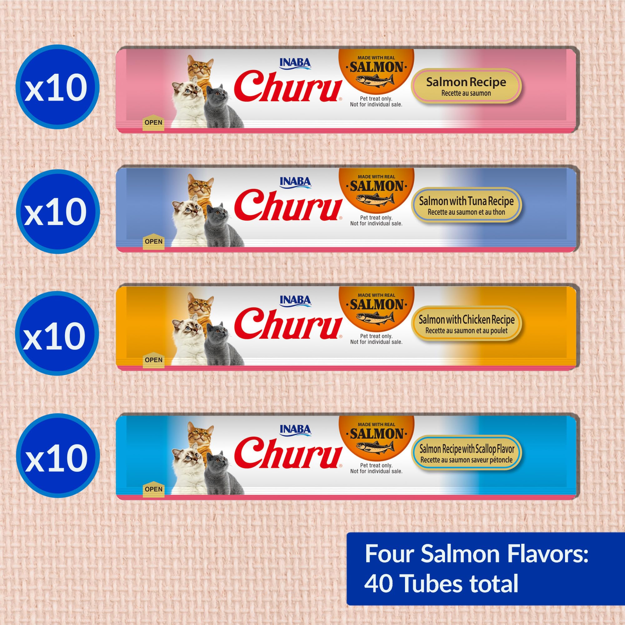 Disimular medicación con INABA Churu Salmón, sabor agradable