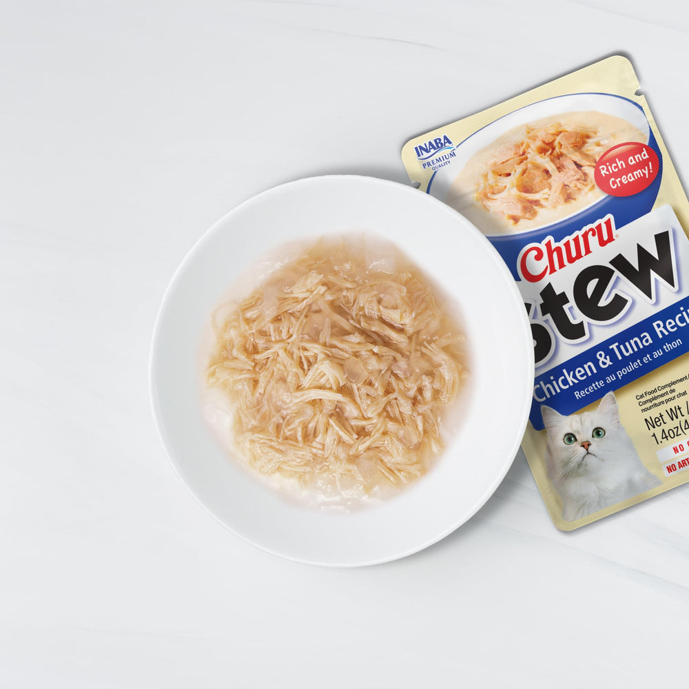 INABA Churu Stew vitamina E: suplemento para apoyar su sistema inmunitario