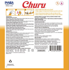 INABA Churu topper húmedo de pollo para gatos, ideal sobre comida seca.