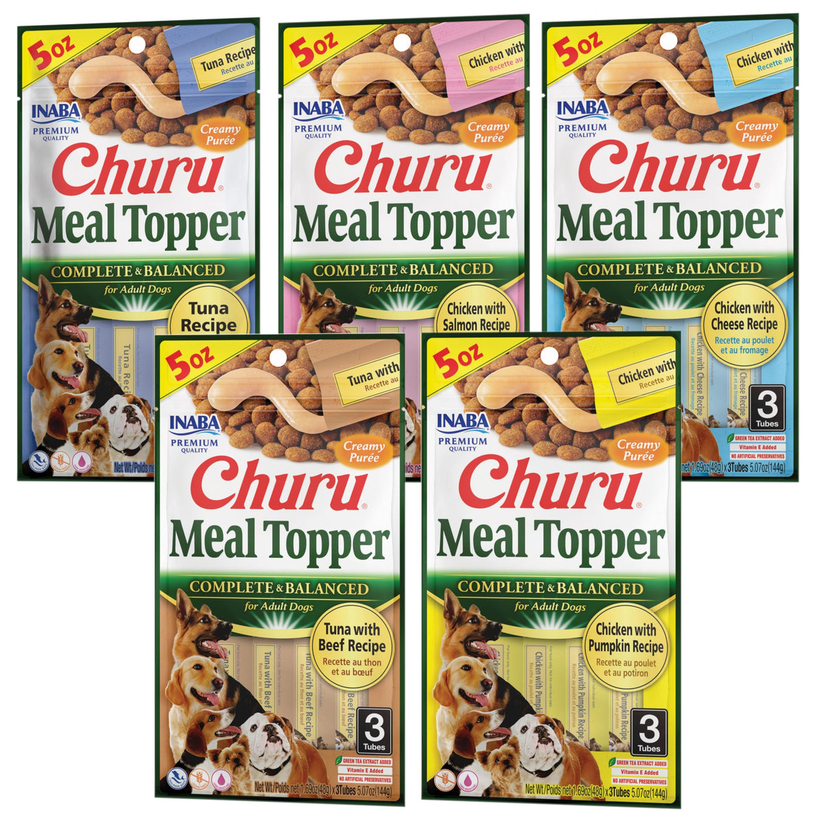 INABA Churu: tubo de 1.69 oz para alimentar de forma rápida durante paseos.