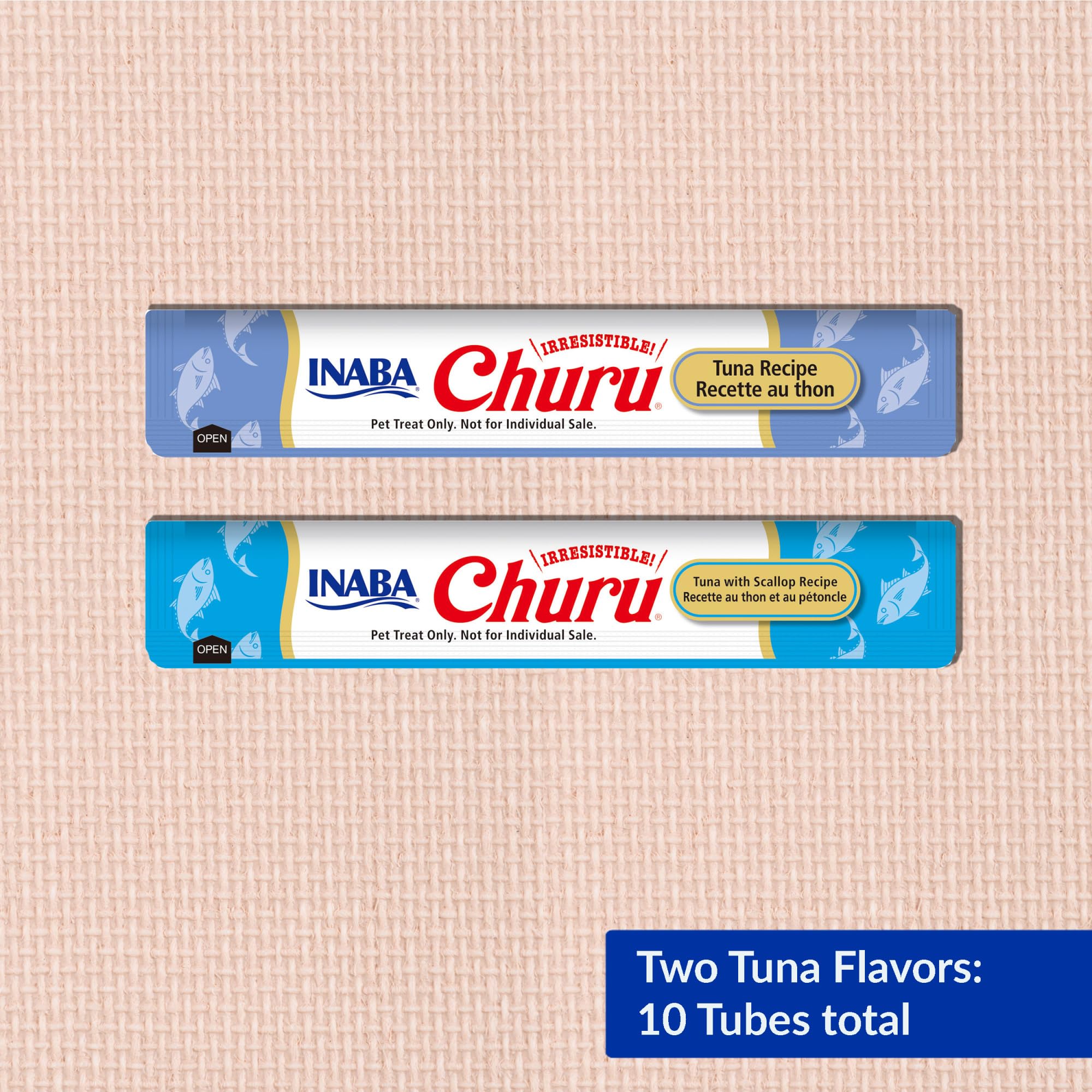 INABA Churu tubo atún con salmón: mezcla aromática para diversificar la comida