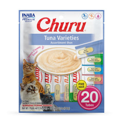 INABA Churu tubo cremoso de atún, ideal para alimentar a mano al gato