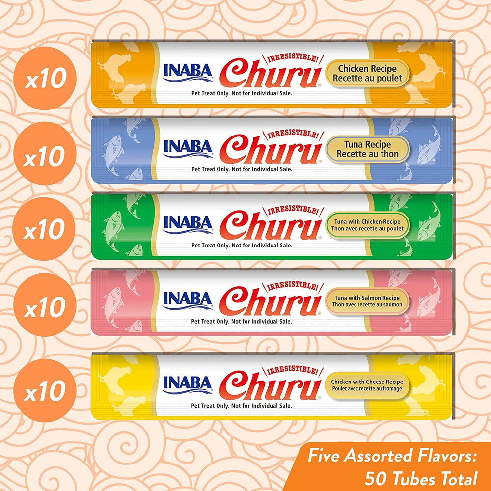 INABA Churu tubo cremoso de pollo, opción deliciosa para alimentar o mezclar.