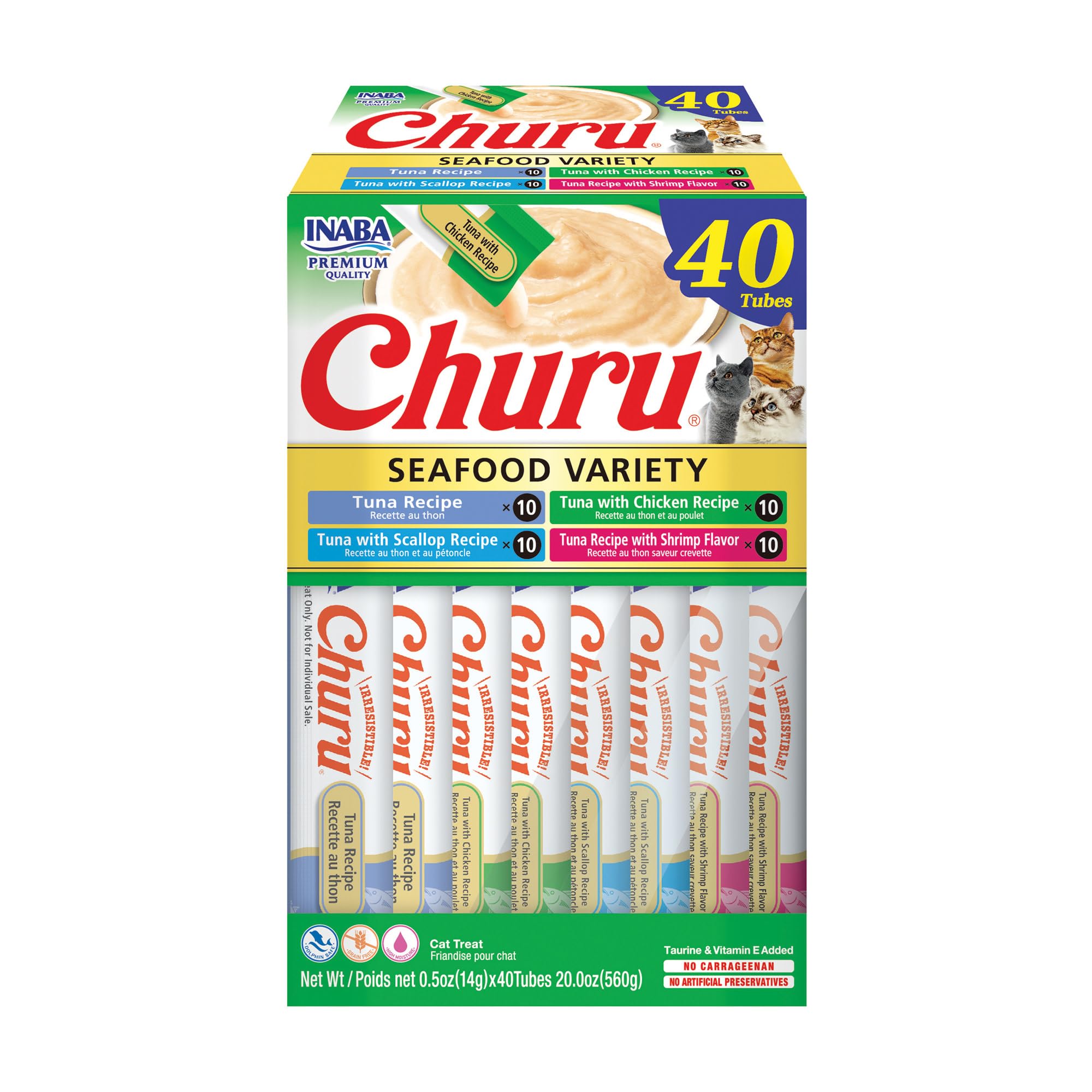 INABA Churu: tubo crema sabor atún, ideal para alimentar a mano