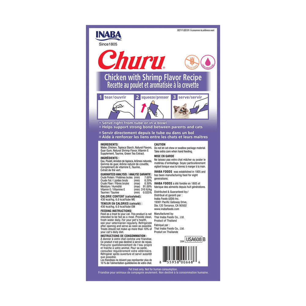 INABA Churu tubo interactivo, alimento en mano para fortalecer vínculo felino.