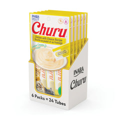 INABA Churu: tubo para lamido a mano, premio práctico para gatos.