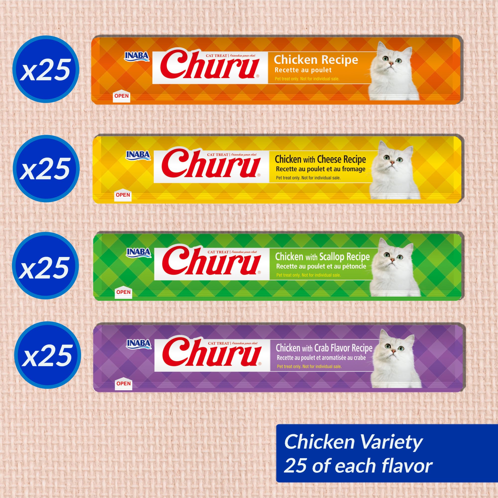 INABA Churu Tubo como topper, añade humedad a comida seca