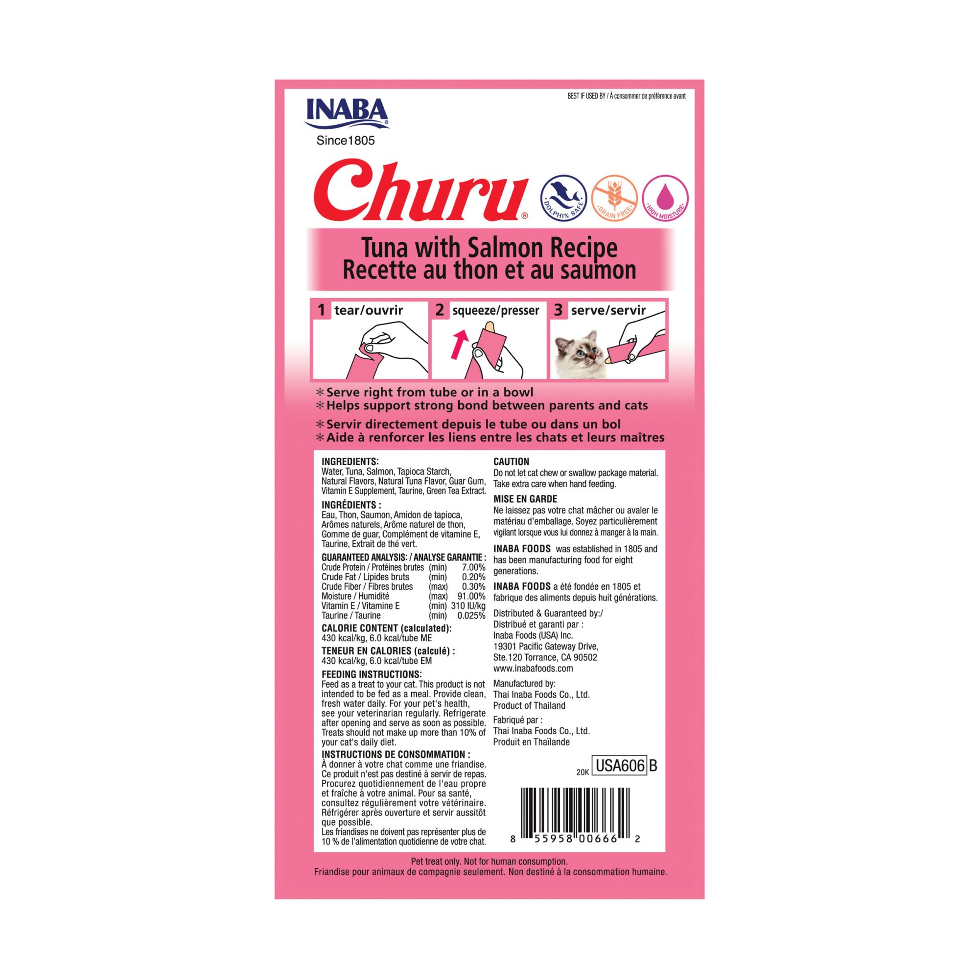 INABA Churu variedad de sabores, apto para todas las etapas de vida.