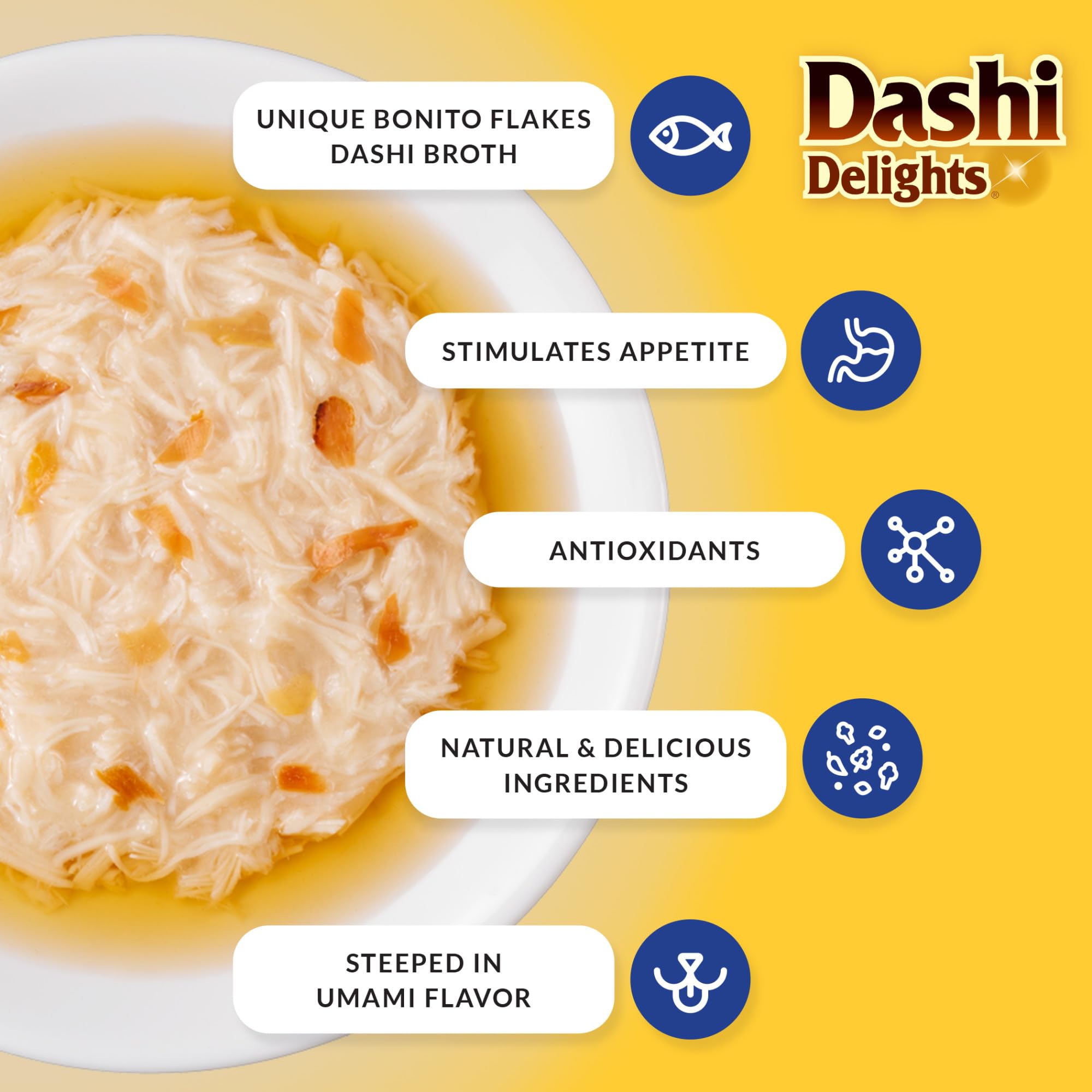 INABA Dashi Delights: contiene vitamina E para apoyar el sistema inmunológico.