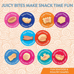 INABA Juicy Bites: variedad de sabores para satisfacer diferentes gustos felinos.