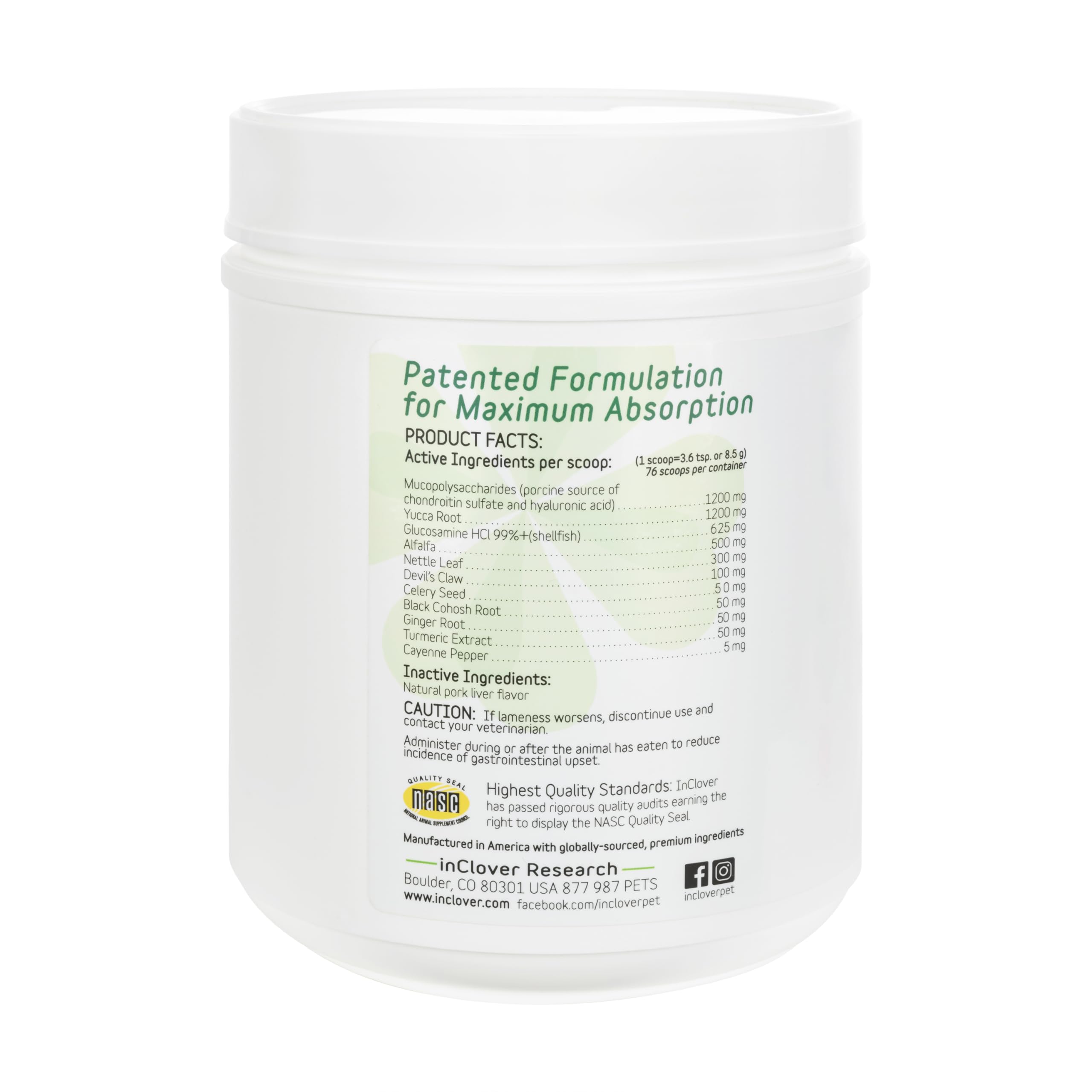 InClover Connectin, dosis diaria fácil de mezclar con la comida del perro.