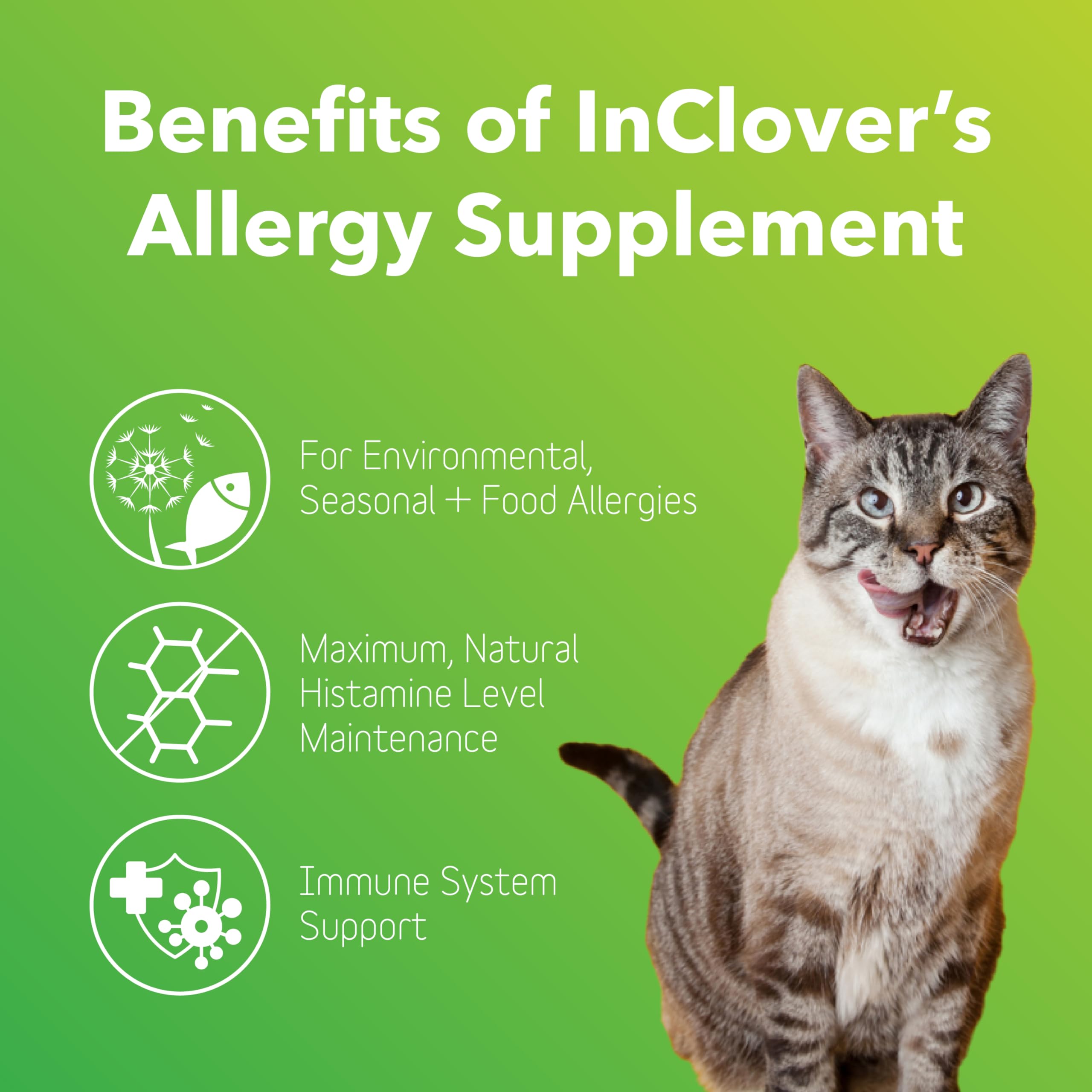 InClover polvo sabroso para mezclar en la comida de tu mascota.