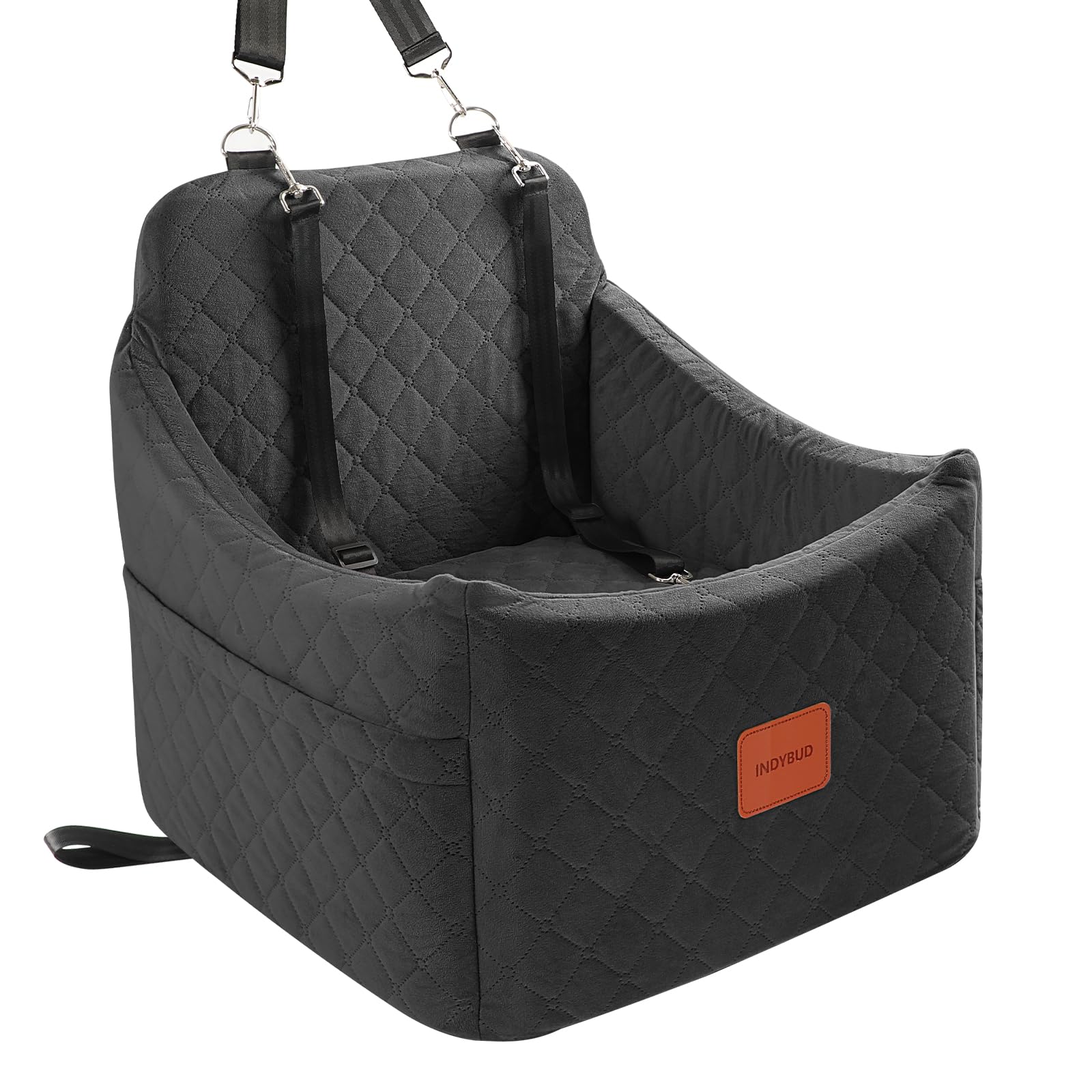 INDYBUD Asiento alzado para perro pequeño, mejor vista y menor ansiedad en viajar.