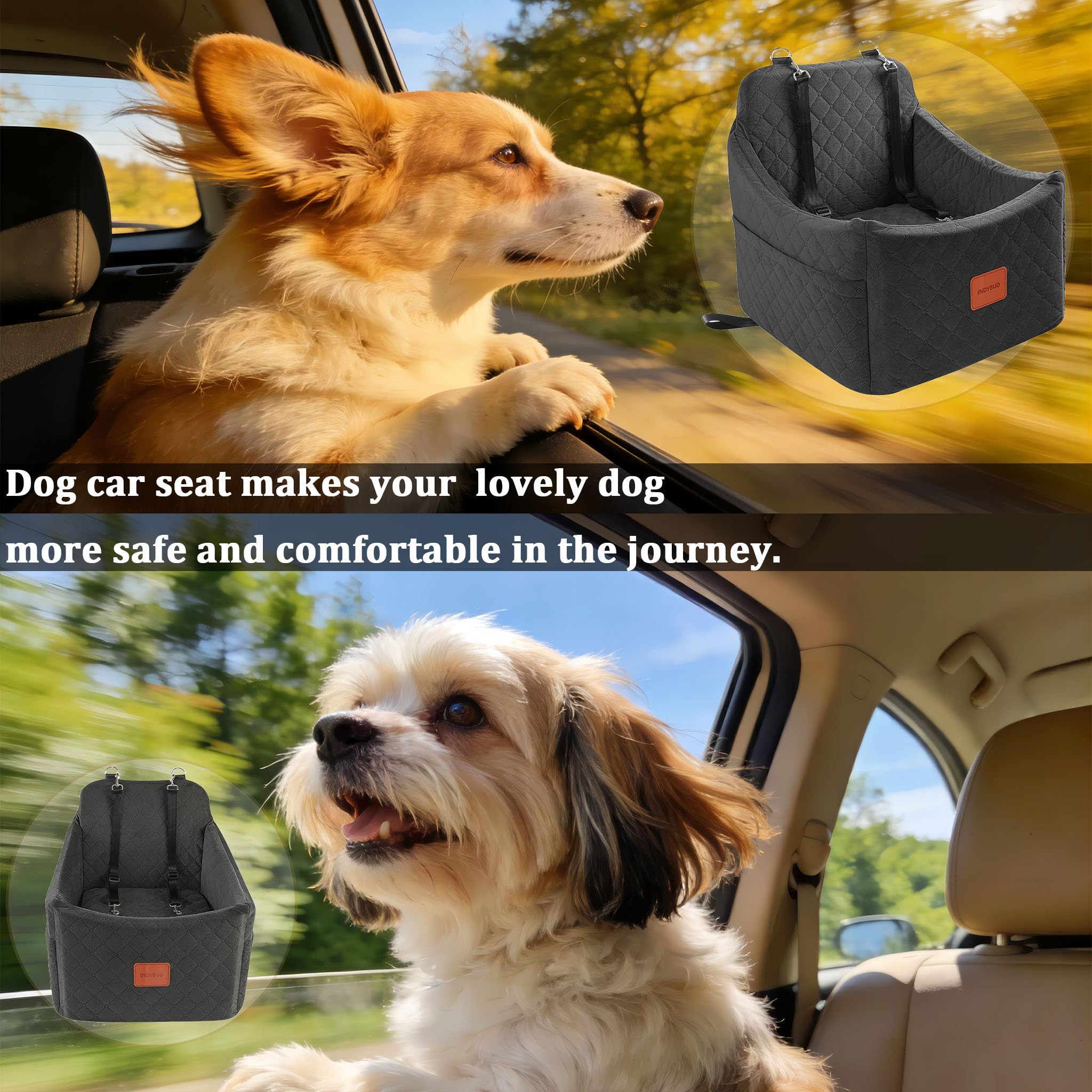 INDYBUD Ideal para perros de tamaño medio hasta 35 libras.