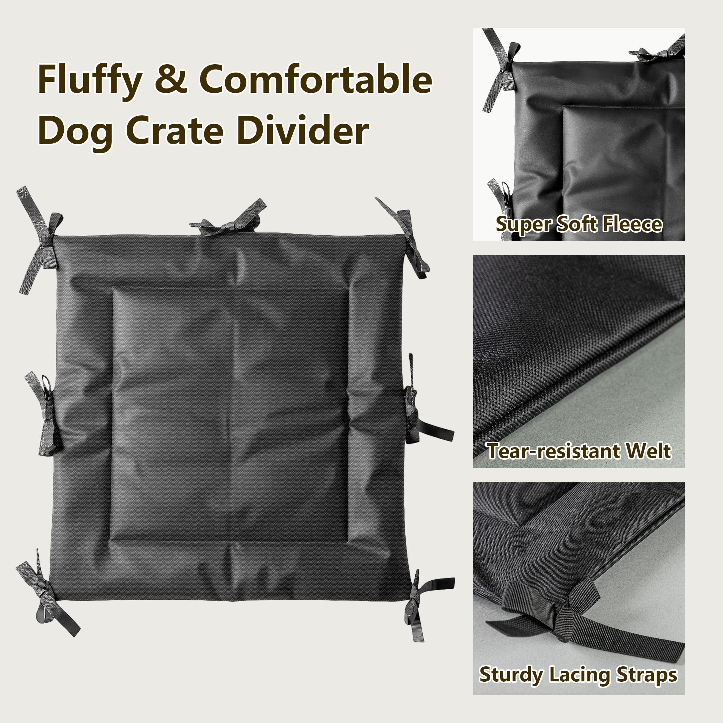 Divisor INKNOTE que se adapta al crecimiento del perro en la jaula