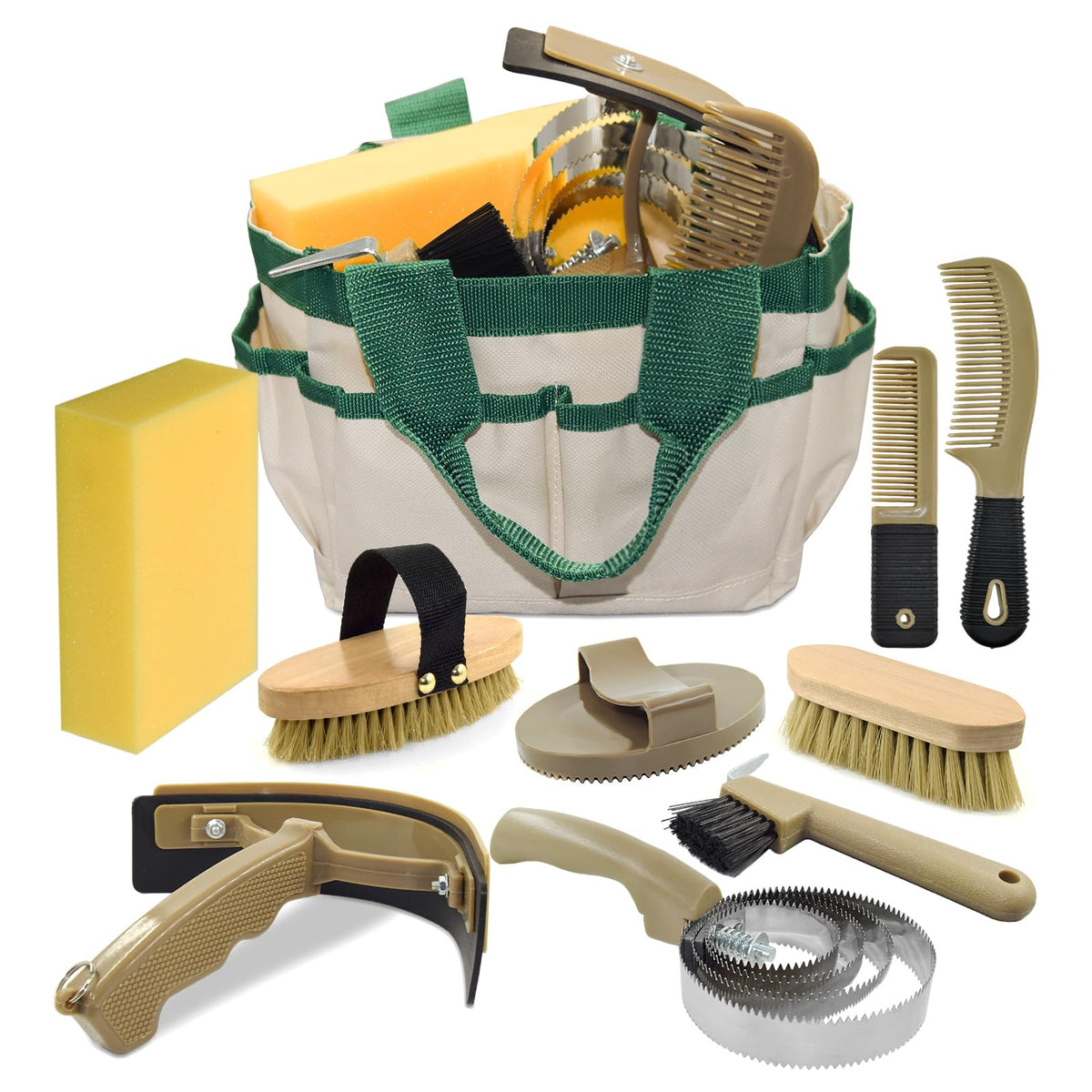 Kit de aseo inoreal con cepillos para un pelaje limpio y brillante