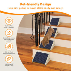 Dimensiones de 13x9.8x5.1 pulgadas en la rampa INRLKIT para perros.