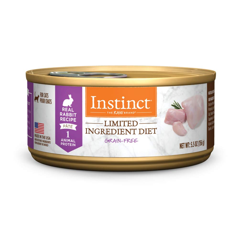 Instinct Alimento Húmedo Conejo Real en lata, ideal para comidas diarias de gatos