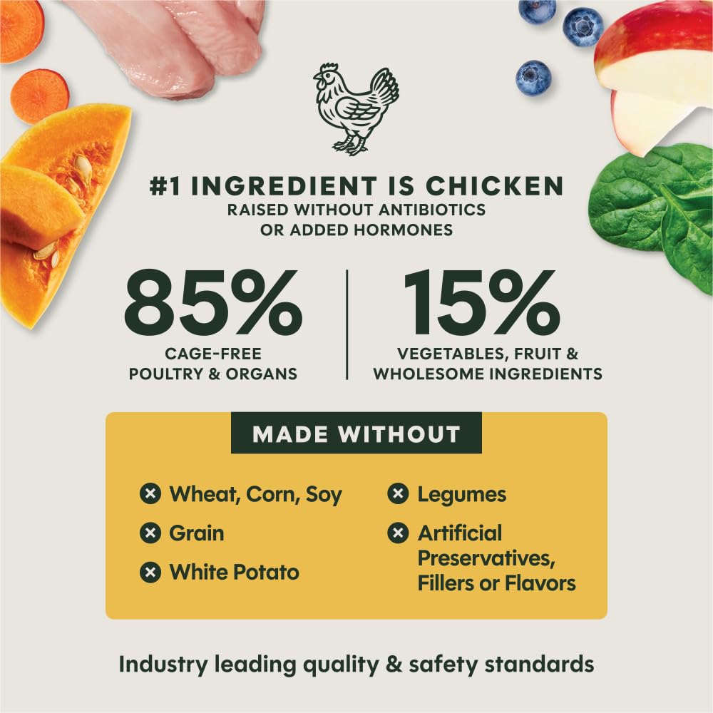 Producto elaborado en Estados Unidos con Instinct FreshDried Bites.