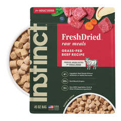 Instinct FreshDried bolsa-45oz para dieta canina diaria y completa.