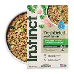 Instinct FreshDried con pollo y SuperGreens, proteína para energía diaria.