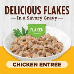Alimento húmedo Instinct en lata con salsa, ideal para hidratar y saborear.