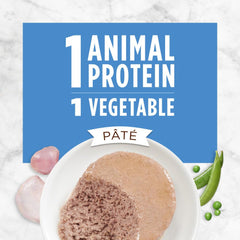 Instinct Gato: pâté suave de pavo, sabor natural.