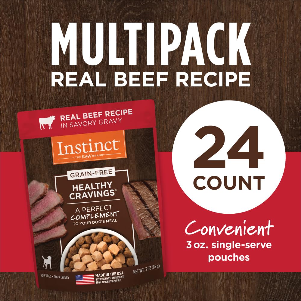 Instinct Healthy Cravings trozos de carne en gravy jugoso.