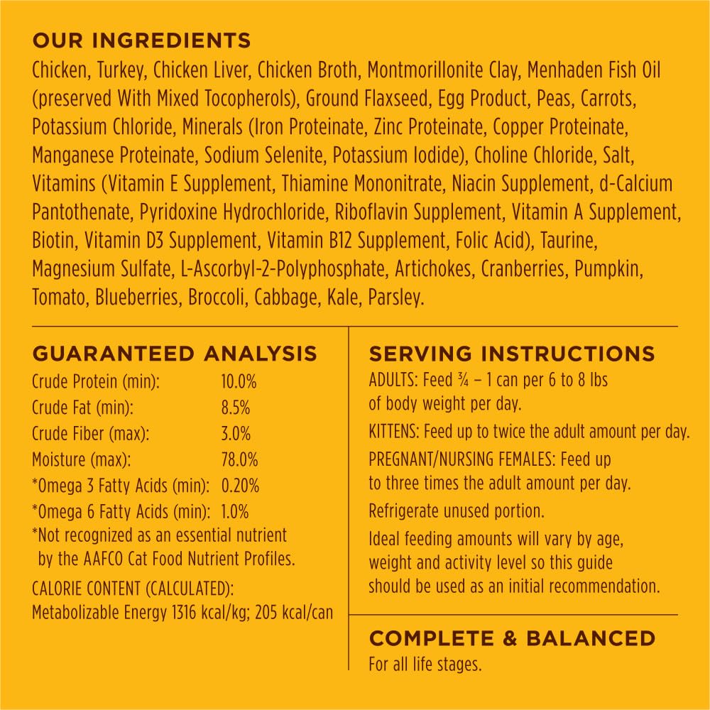 Instinct Ingredientes Naturales: proteína real de pollo y vegetales para una comida completa.